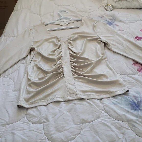 Beige Blouse - Picture 2 of 11